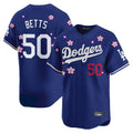 Pouc LA.Dodgers #50 Mookie Betts Player Royal Tokyo Series Vapor Premier Limited Stitched Jerseys
