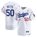 Pouc LA.Dodgers #50 Mookie Betts Player White Tokyo Series Vapor Premier Limited Stitched Jerseys