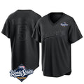 Pouc LA.Dodgers #5 Freddie Freeman Player Black World Series Pitch Fashion T-shirt Stitched Jerseys