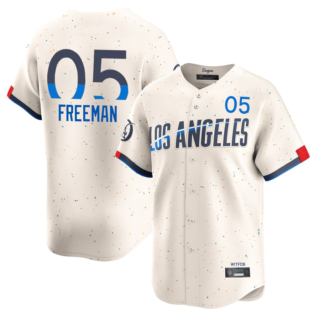 Pouc LA.Dodgers #5 Freddie Freeman Player Cream City Connect Limited Home Stitched Jerseys