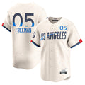 Pouc LA.Dodgers #5 Freddie Freeman Player Cream City Connect Limited Home Stitched Jerseys