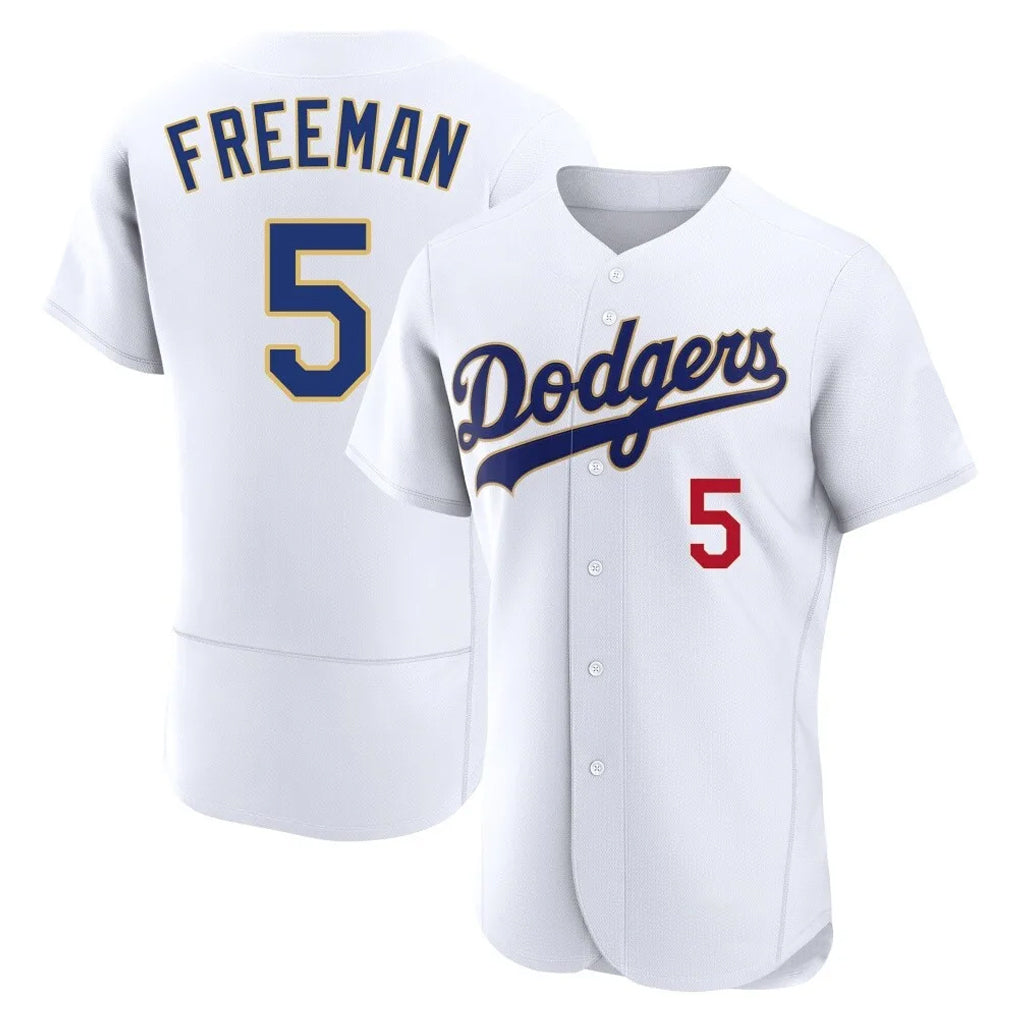 Pouc LA.Dodgers #5 Freddie Freeman Player White 2026 Collection Stadium Limited Elite Stitched Jerseys