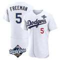 Pouc LA.Dodgers #5 Freddie Freeman Player White World Series 2026 Collection Stadium Limited Elite Stitched Jerseys