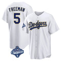 Pouc LA.Dodgers #5 Freddie Freeman Player White World Series Meet White 2026 Collection Stadium Game Stitched Jerseys