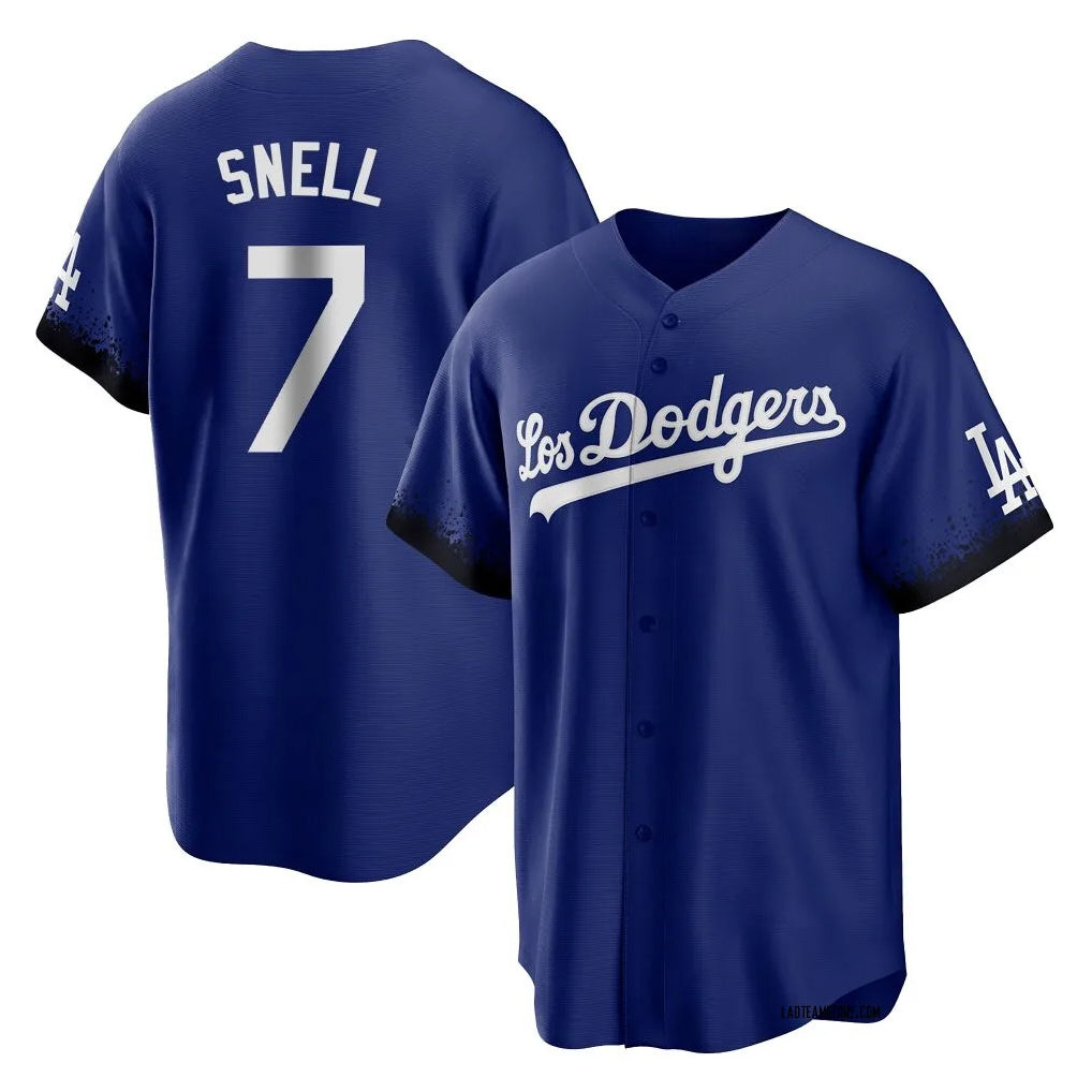 Pouc LA.Dodgers #7 Blake Snell Player Royal City Connect Home Game Stitched Jerseys