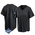 Pouc LA.Dodgers #8 Enrique Hern?¡ì?¨¦ndez Player Black World Series Meet Pitch Fashion T-shirt Stitched Jerseys