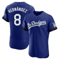Pouc LA.Dodgers #8 Enrique Hern?¡ì?¨¦ndez Player Royal City Connect Elite Home Stitched Jerseys