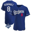 Pouc LA.Dodgers #8 Enrique Hern?¡ì?¨¦ndez Player Royal World Series Meet Limited Elite Home Stitched Jerseys