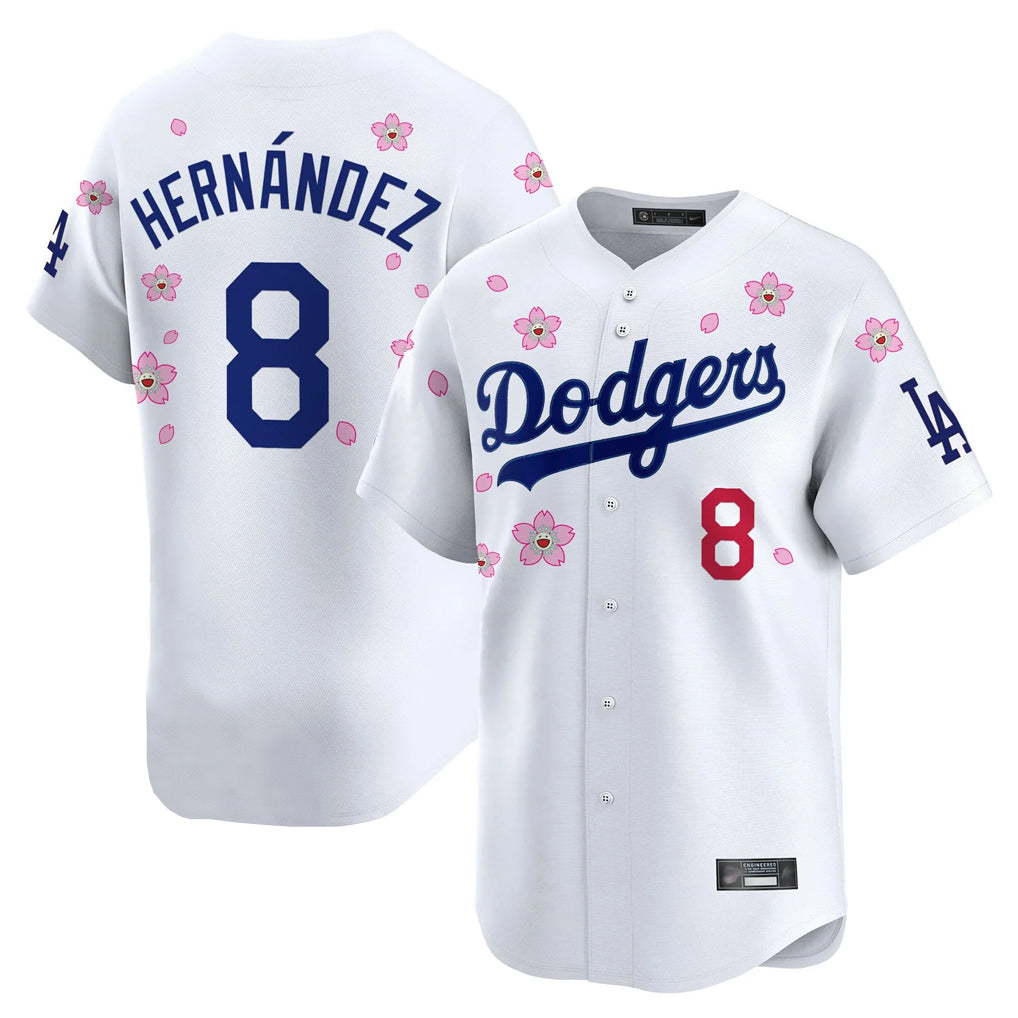 Pouc LA.Dodgers #8 Enrique Hern?¡ì?¨¦ndez Player White Tokyo Series Vapor Premier Limited Stitched Jerseys