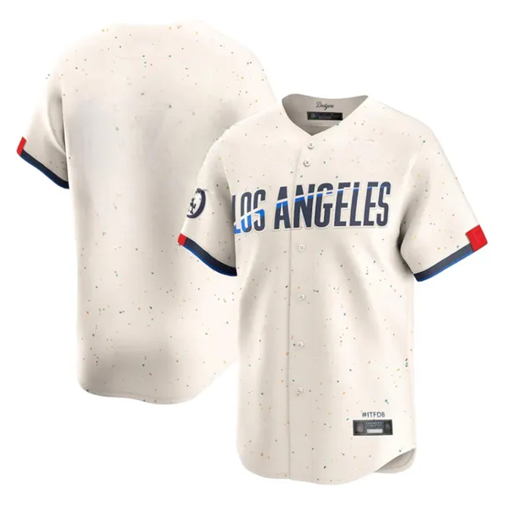 Pouc LA.Dodgers Blank Player Cream City Connect Limited Home Stitched Jerseys