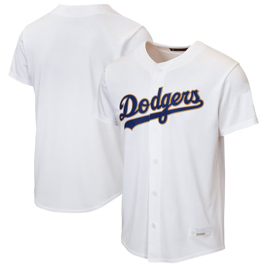 Pouc LA.Dodgers Blank Player Gold White 2026 Collection Stadium Game Stitched Jerseys