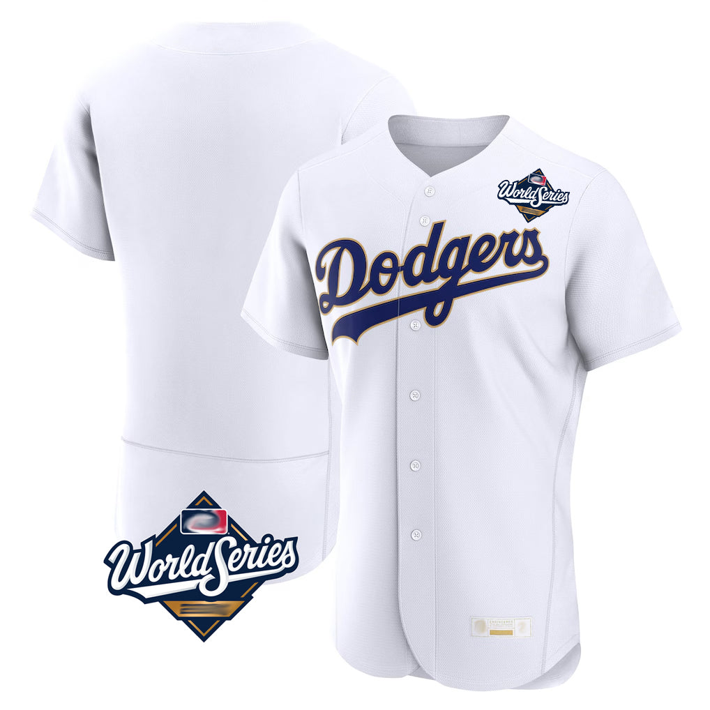 Pouc LA.Dodgers Blank Player Gold White 2026 Collection Stadium Limited Stitched Jerseys