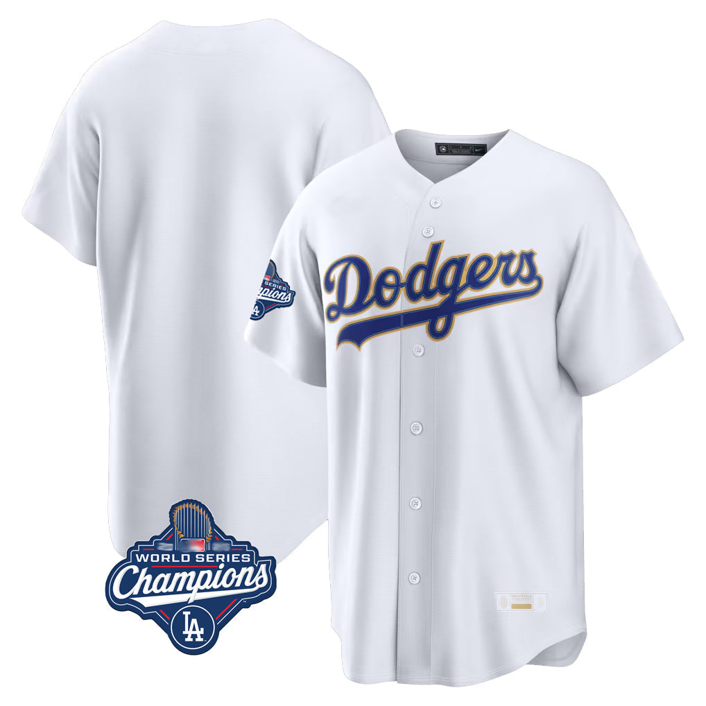 Pouc LA.Dodgers Blank Player Gold White 2026 Collection Stadium Limited World Series Meet Stitched Jerseys