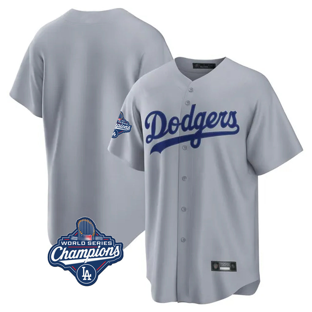Pouc LA.Dodgers Blank Player Gray Game Home World Series Meet Stitched Jerseys