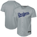 Pouc LA.Dodgers Blank Player Gray Game Stitched Jerseys