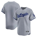 Pouc LA.Dodgers Blank Player Gray Limited Game Stitched Jerseys
