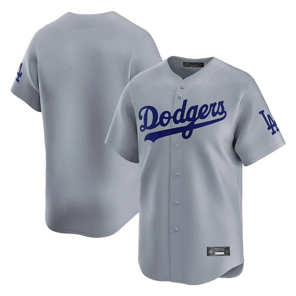 Pouc LA.Dodgers Blank Player Gray Limited Home Stitched Jerseys