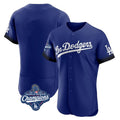 Pouc LA.Dodgers Blank Player Royal City Connect Elite Home World Series Meet Stitched Jerseys