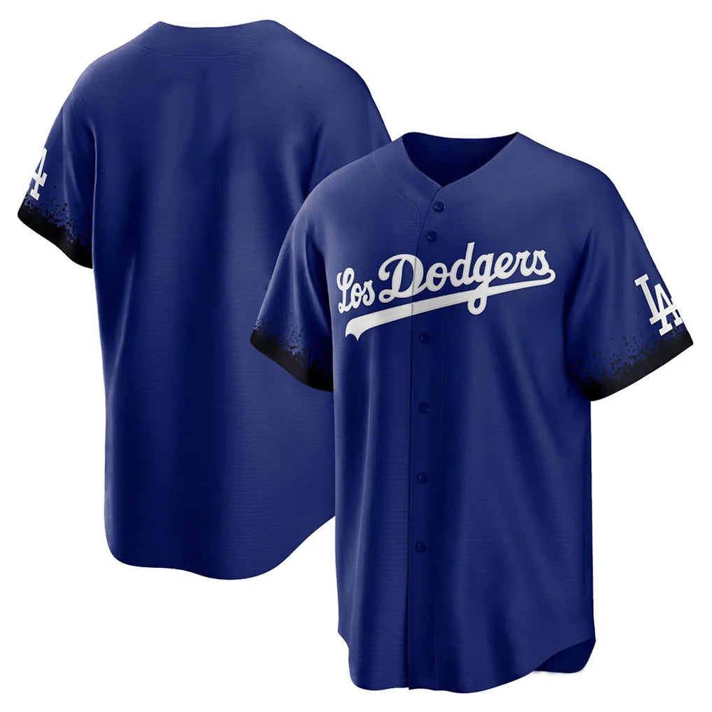 Pouc LA.Dodgers Blank Player Royal City Connect Home Game Stitched Jerseys