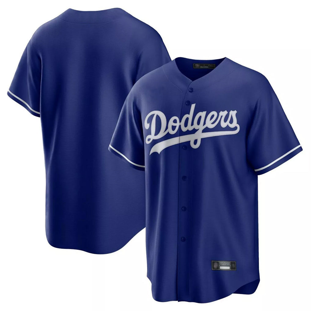Pouc LA.Dodgers Blank Player Royal Game Home Stitched Jerseys
