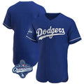 Pouc LA.Dodgers Blank Player Royal Limited Elite Home World Series Meet Stitched Jerseys
