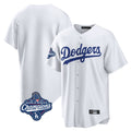 Pouc LA.Dodgers Blank Player White Game Home World Series Meet Stitched Jerseys