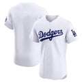 Pouc LA.Dodgers Blank Player White Limited Elite Home Stitched Jerseys