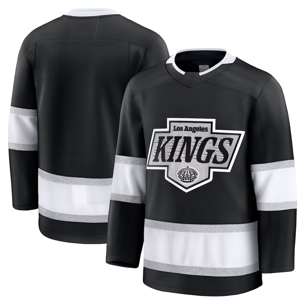 Pouc LA.Kings Black Home Premium Jerseys