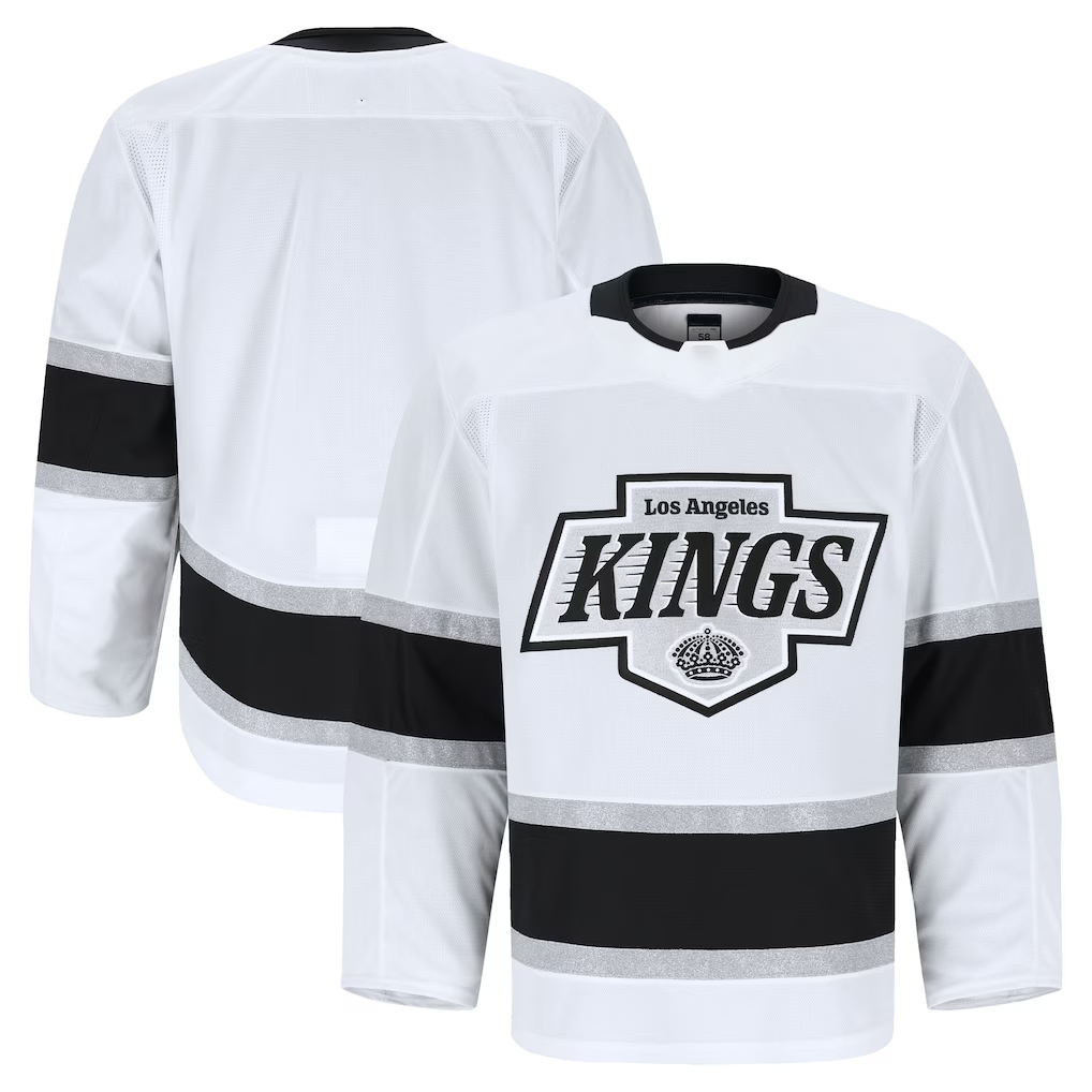 Pouc LA.Kings White Away Authentic Pro Jerseys