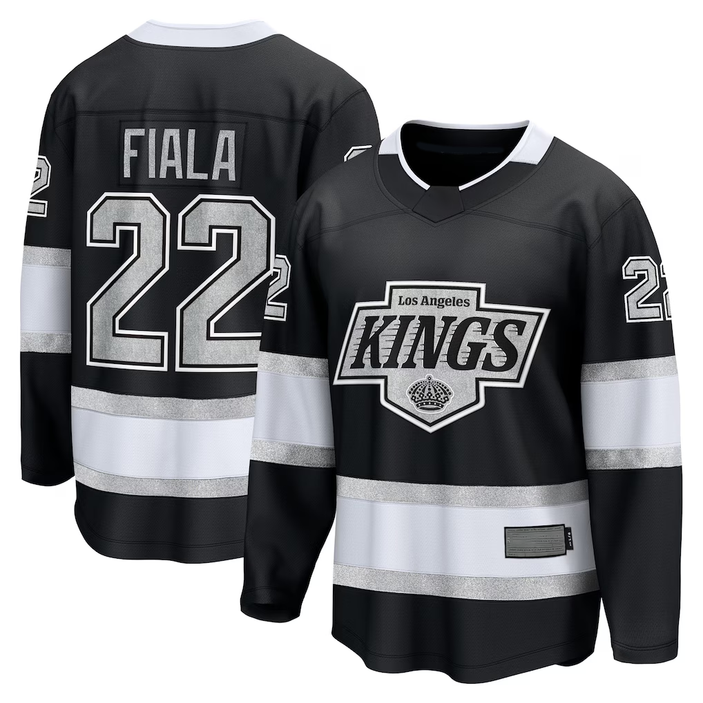 Pouc LA.Kings #22 Kevin Fiala Black Home Breakaway Jerseys