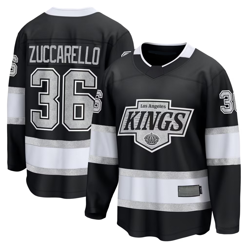 Pouc LA.Kings #36 Mats Zuccarello Black Home Breakaway Jerseys