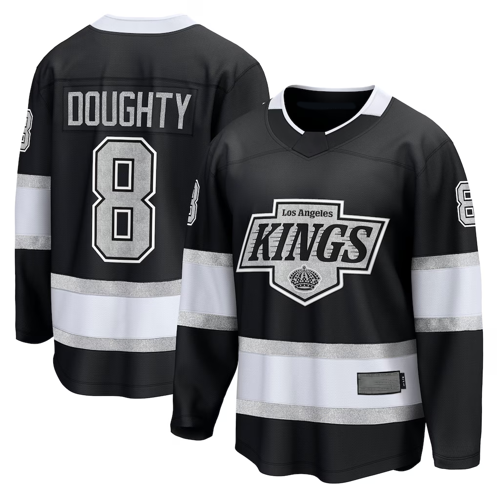 Pouc LA.Kings #8 Drew Doughty Black Home Premier Breakaway Player Jerseys