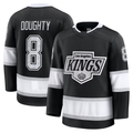 Pouc LA.Kings #8 Drew Doughty Black Home Premium Jerseys