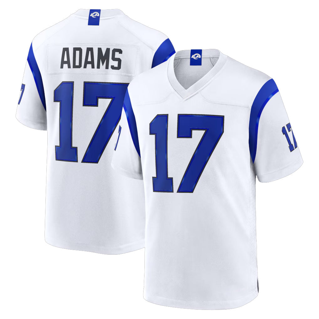 Pouc LA.Rams #17 Davante Adams Player Fearsome White Home Game Stitched Jerseys