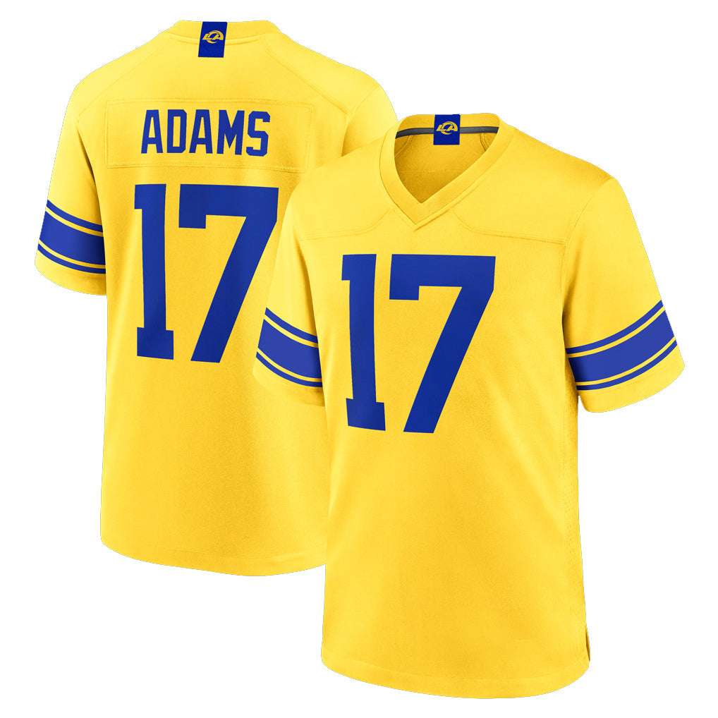 Pouc LA.Rams #17 Davante Adams Player Gold Classic Sol Home Game Stitched Jerseys