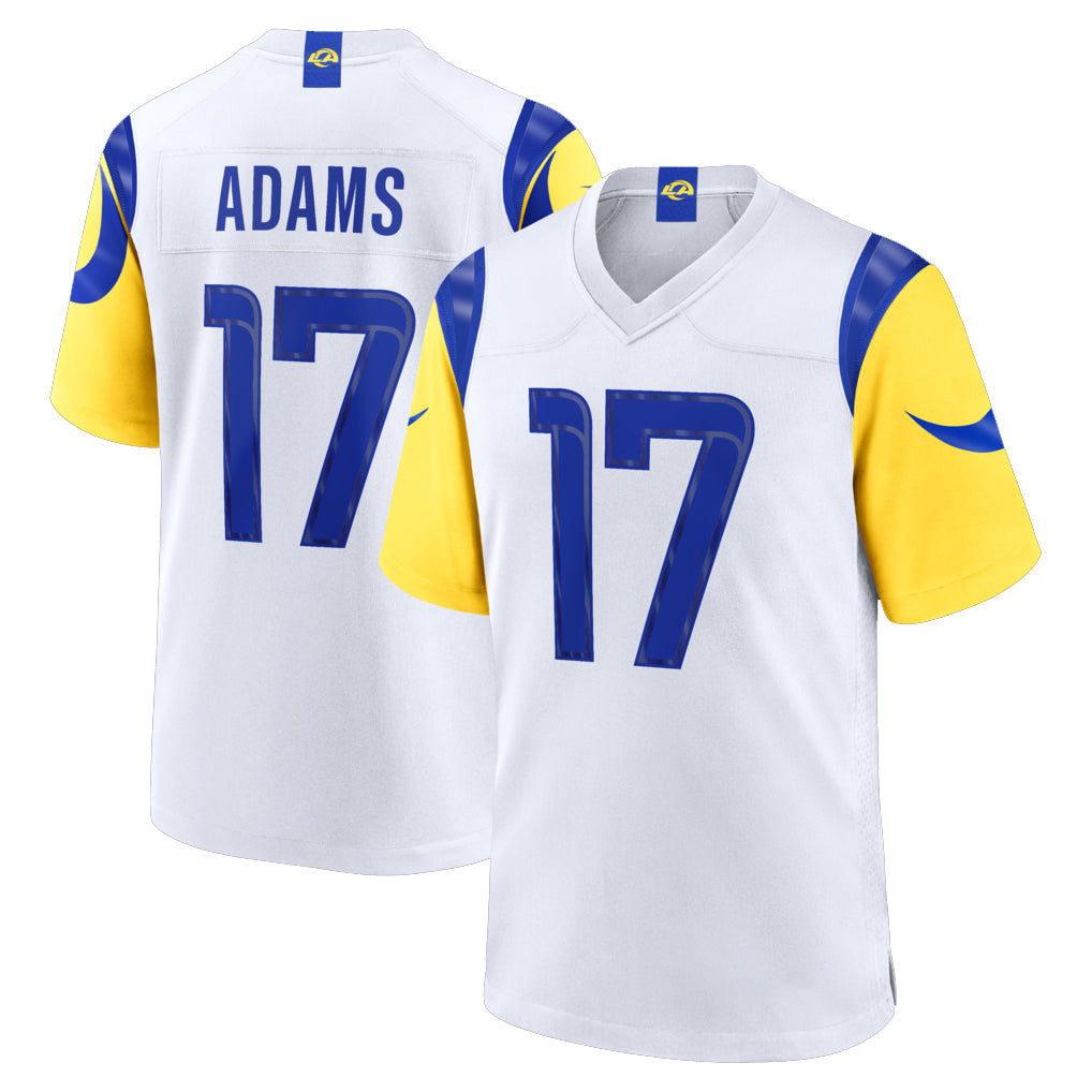 Pouc LA.Rams #17 Davante Adams Player White Limited Home Game Stitched Jerseys