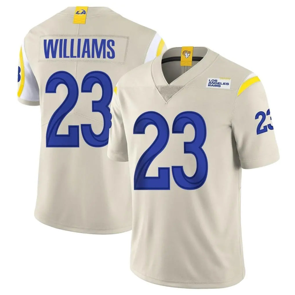 Pouc LA.Rams #23 Kyren Williams Player Bone Limited Vapor Home Game Stitched Jerseys