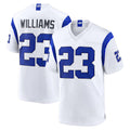 Pouc LA.Rams #23 Kyren Williams Player Fearsome White Home Game Stitched Jerseys