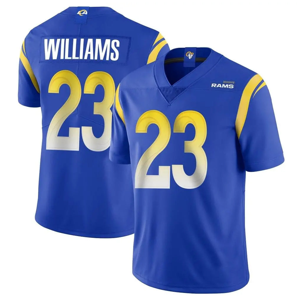 Pouc LA.Rams #23 Kyren Williams Player Royal Limited Vapor Untouchable Home Game Stitched Jerseys