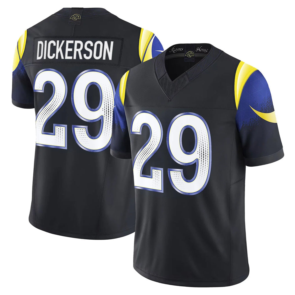 Pouc LA.Rams #29 Eric Dickerson Player Black Rivalries Vapor Limited Stitched Jerseys