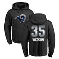 Pouc LA.Rams #35 Jaylen Watson Player Black Pullover Hoodie Limited Game Stitched Jerseys