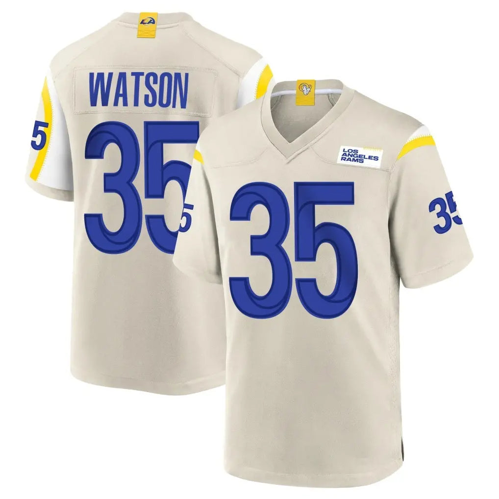 Pouc LA.Rams #35 Jaylen Watson Player Bone Home Game Stitched Jerseys