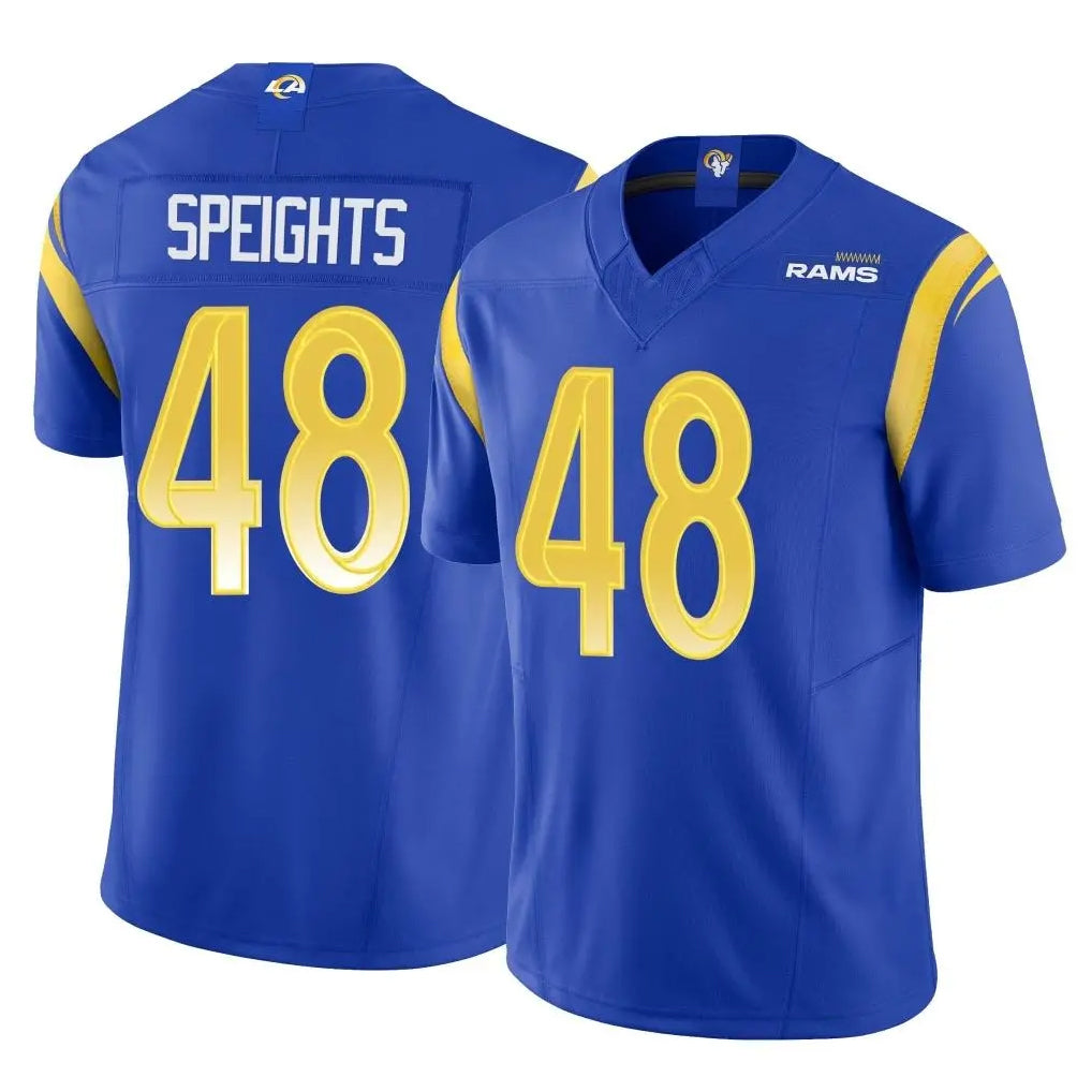 Pouc LA.Rams #48 Omar Speights Player Royal Limited Vapor F.U.S.E. Home Game Stitched Jerseys