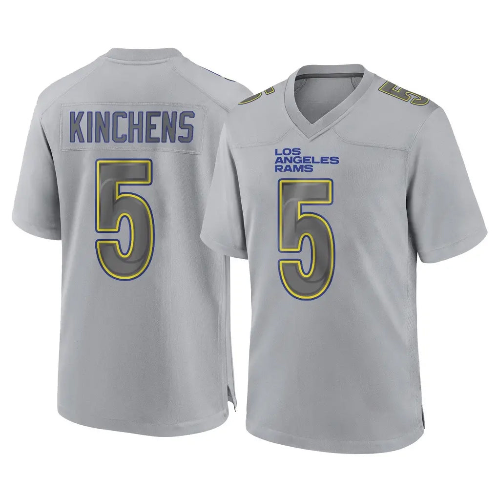 Pouc LA.Rams #5 Kamren Kinchens Player Gray Atmosphere Fashion Home Game Stitched Jerseys