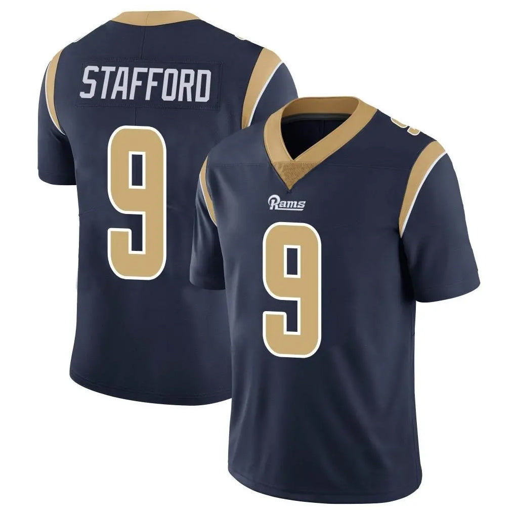 Pouc LA.Rams #9 Matthew Stafford Player Navy Limited Vapor Untouchable Home Game Stitched Jerseys