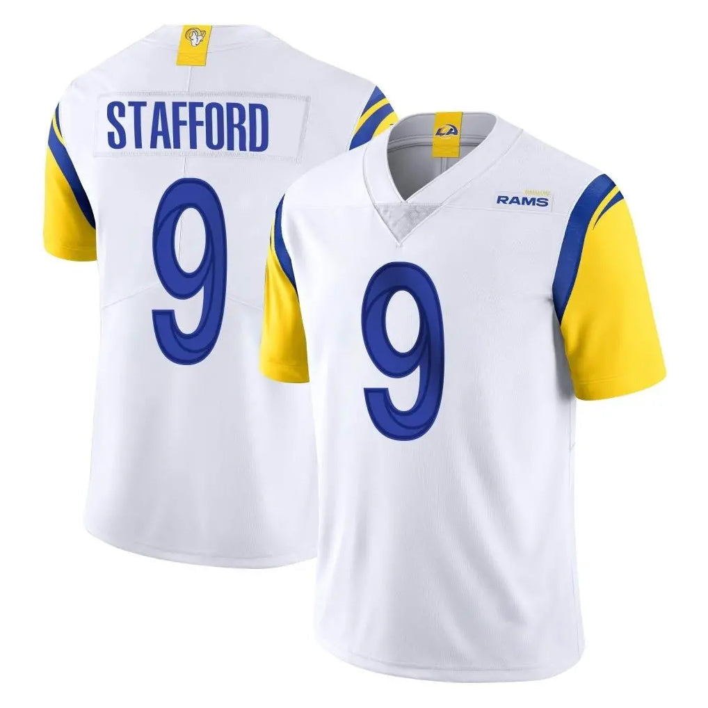 Pouc LA.Rams #9 Matthew Stafford Player White Limited Vapor Untouchable Home Game Stitched Jerseys