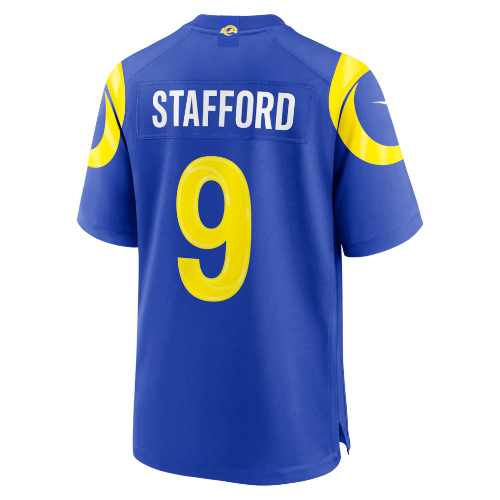 Pouc LA.Rams #9 Matthew Stafford Royal Team Game Player Stitched Jerseys