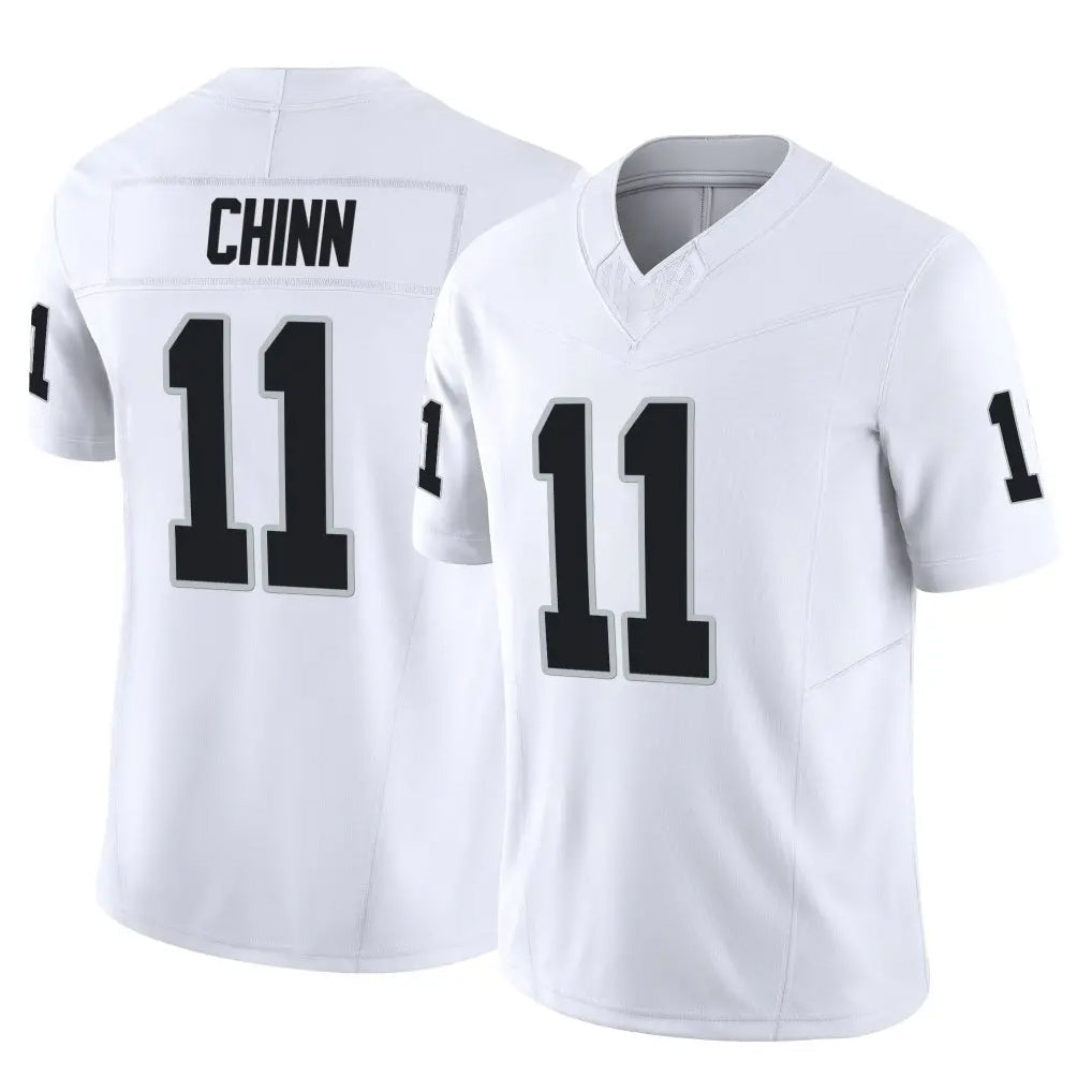 Pouc LV.Raiders #11 Jeremy Chinn Player White Limited Vapor F.U.S.E. Home Game Stitched Jerseys