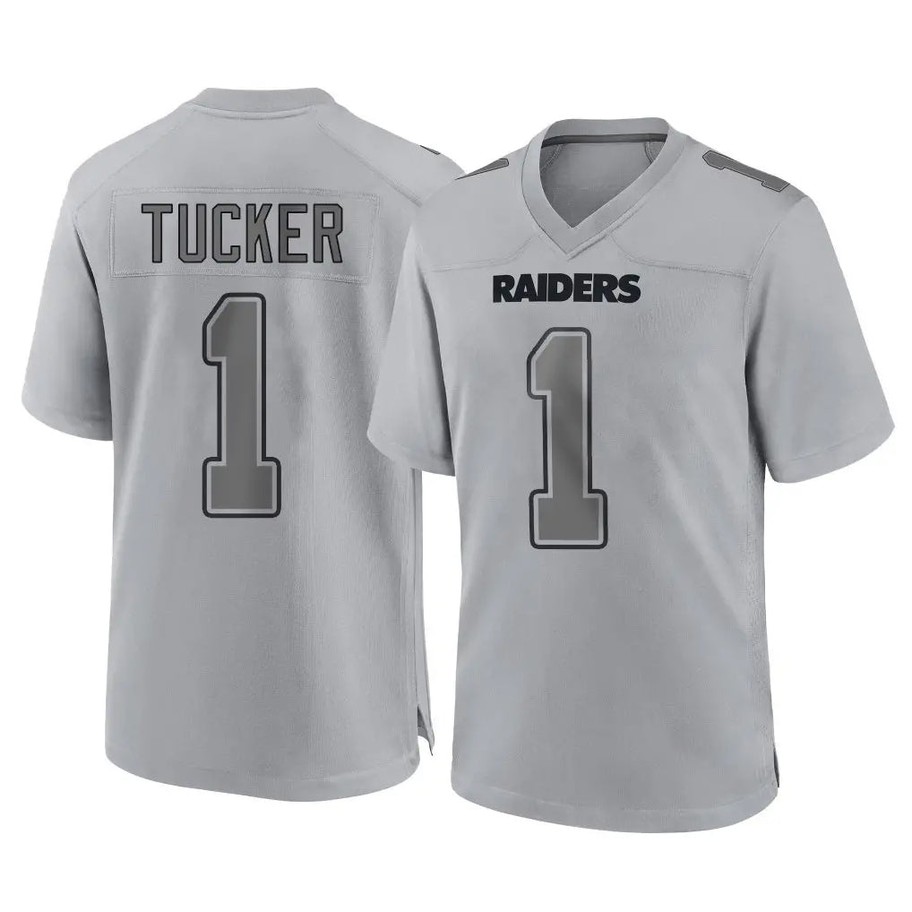 Pouc LV.Raiders #1 Tre Tucker Player Gray Atmosphere Fashion Limited Game Stitched Jerseys