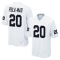 Pouc LV.Raiders #20 Isaiah Pola-Mao Player White Home Game Stitched Jerseys